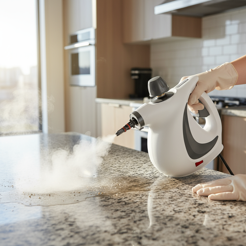 Pulitore a vapore disinfettante compatto