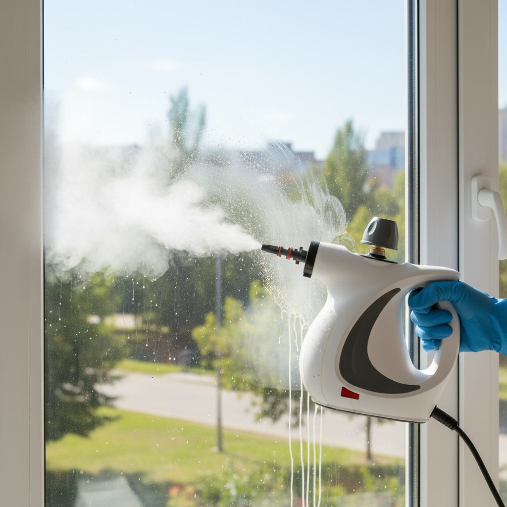 Pulitore a vapore disinfettante compatto
